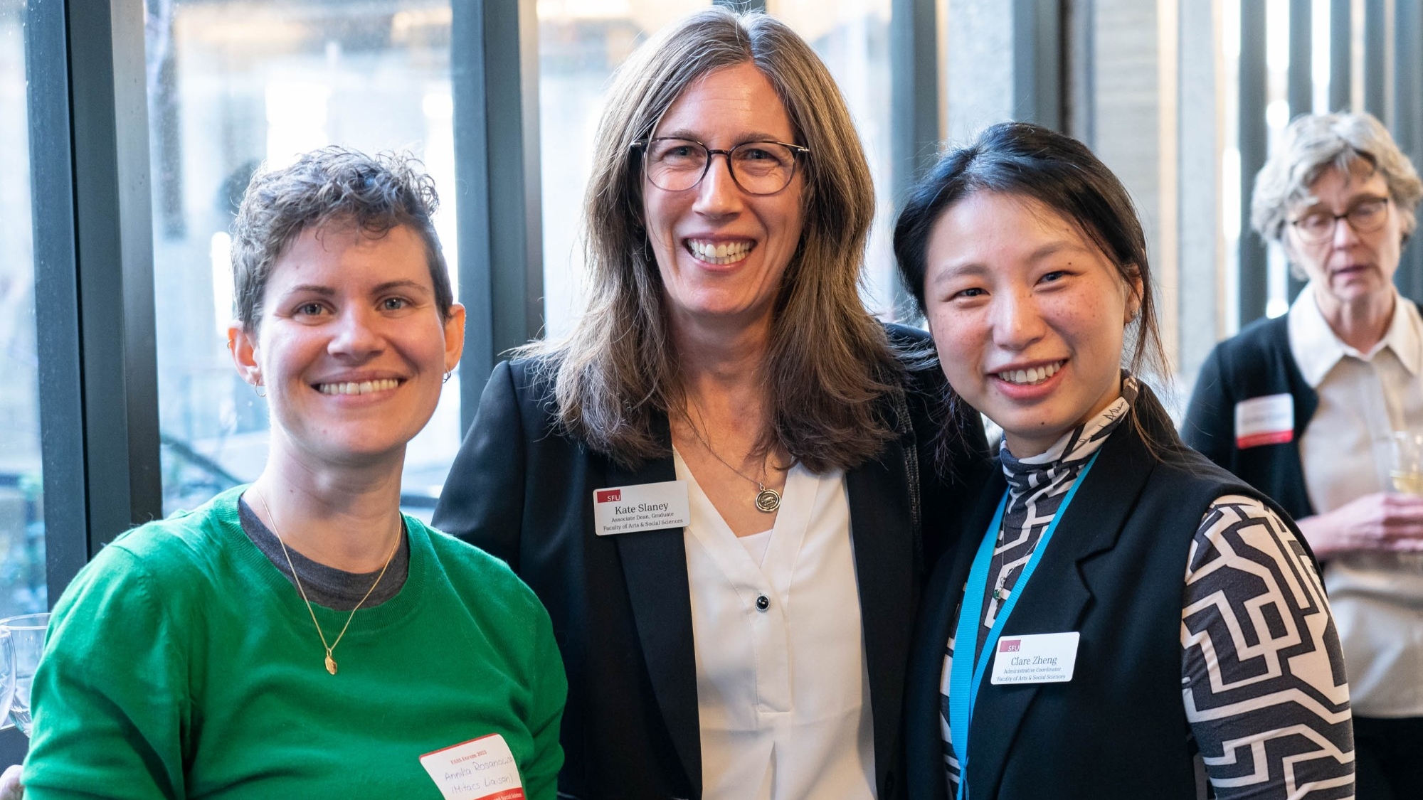 Annika Rosanowski, Kate Slaney, and Clare Zheng at FASS Forum