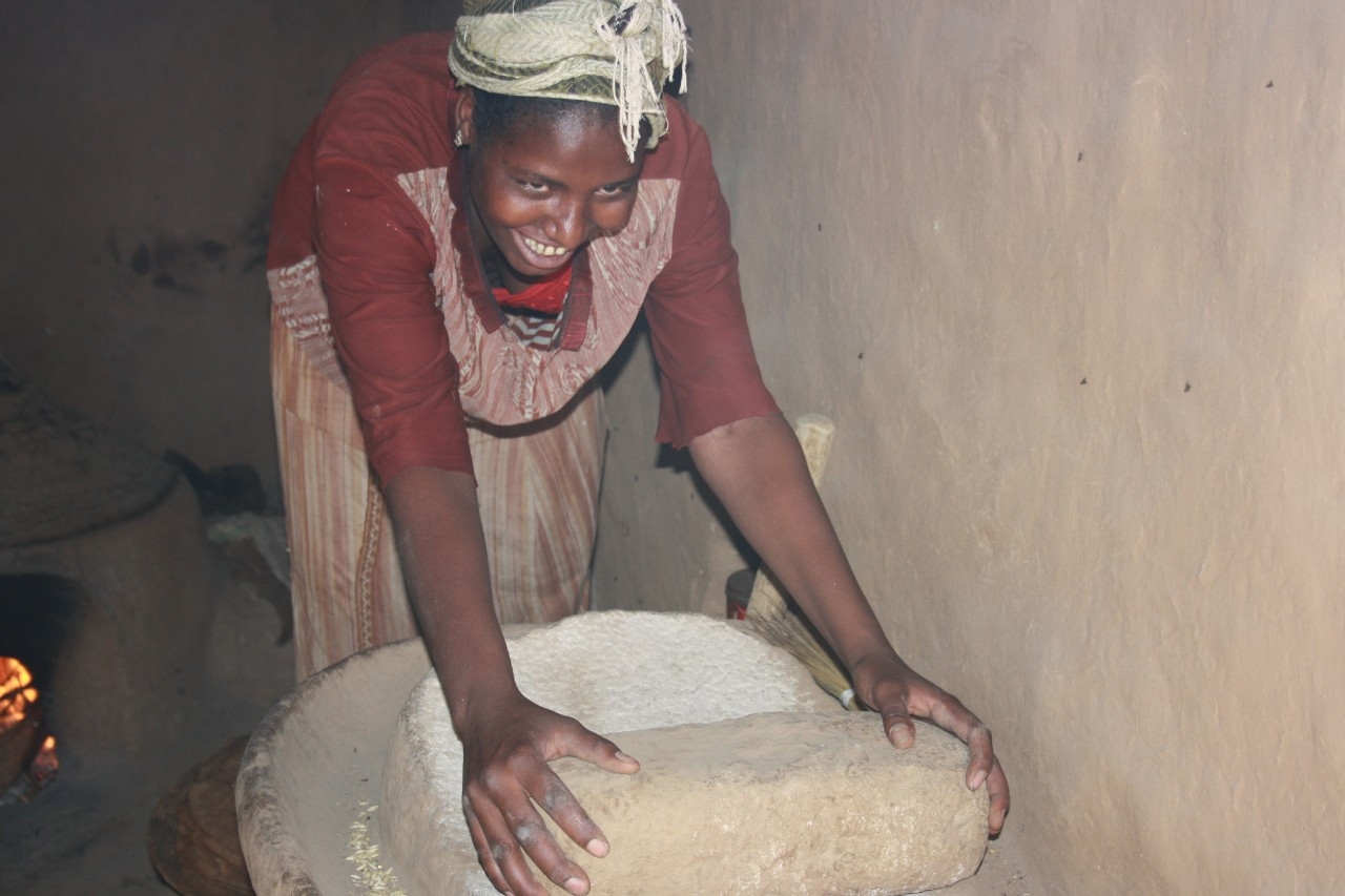 These Ethiopian villagers know where their flour comes from; do you?