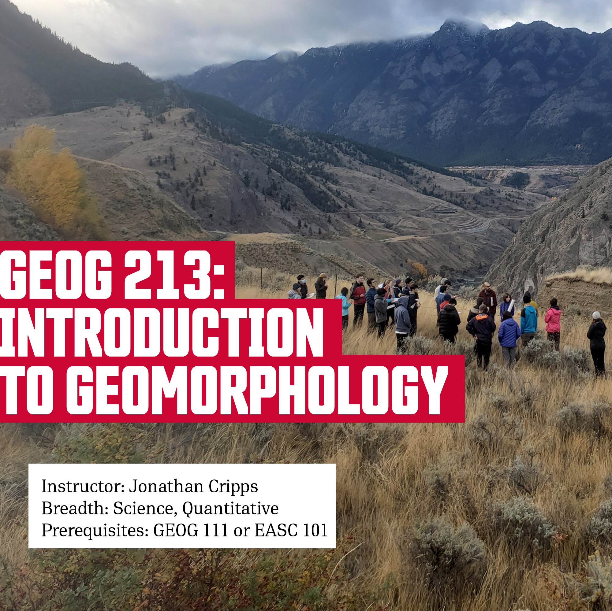 GOEG 213: Intro to geomorphology
