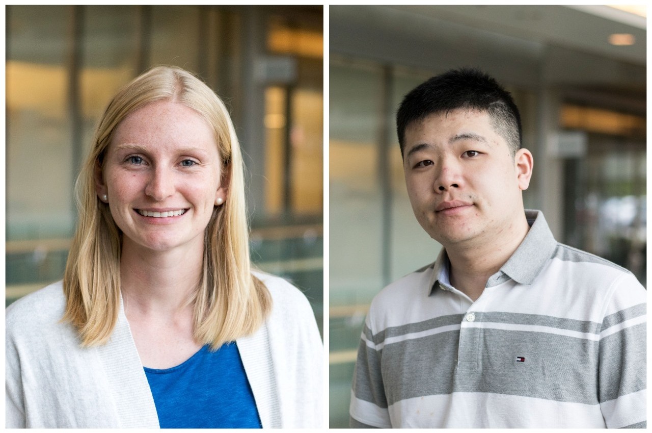 PhD students Kate Hosford and Harry Zhuang