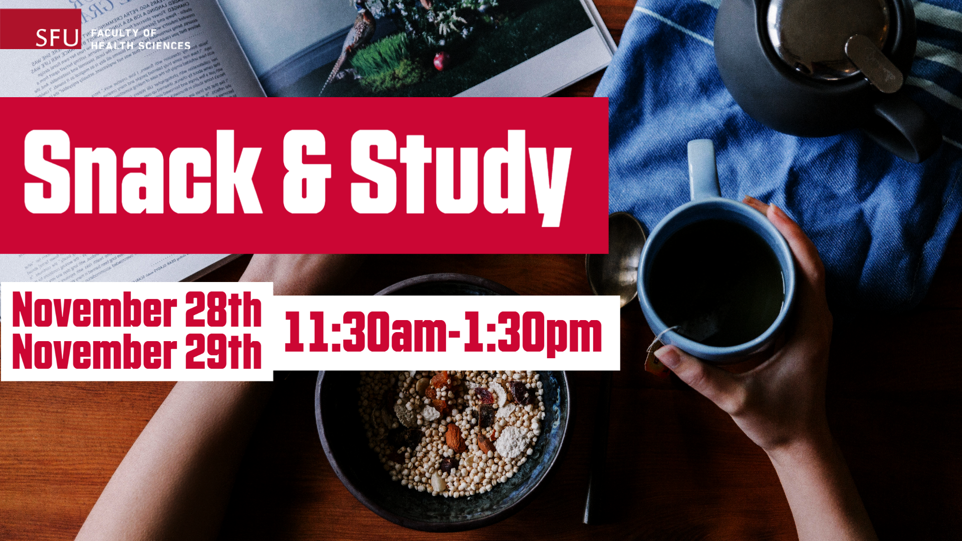 Snack and Study in the Student Commons