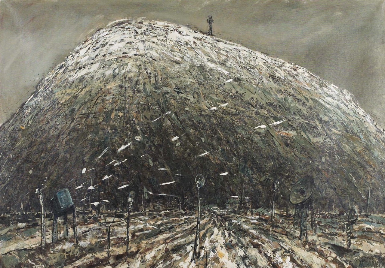 Teck Gallery, Noel Hodnett, Big Brother, 2002, oil on linen.