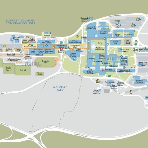 SFU campus map wayfinding tool