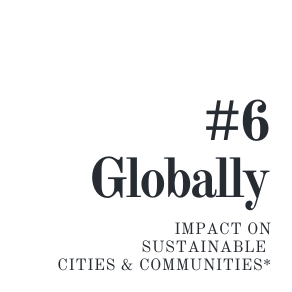 SFU #1 globally for impact on sustainable cities & communities
