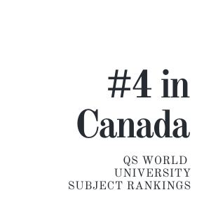 SFU Geography #4 in Canada QS world univ Subject rankings