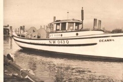 historic photo of boat at new west waterfront
