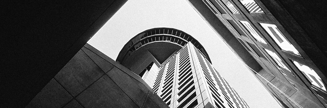 Harbour Centre viewed from below