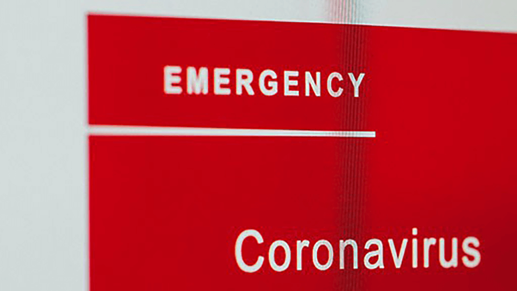Emergency Coronavirus hospital sign