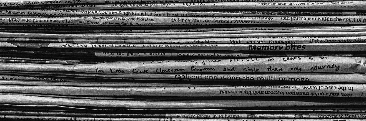 Stack of newsletters