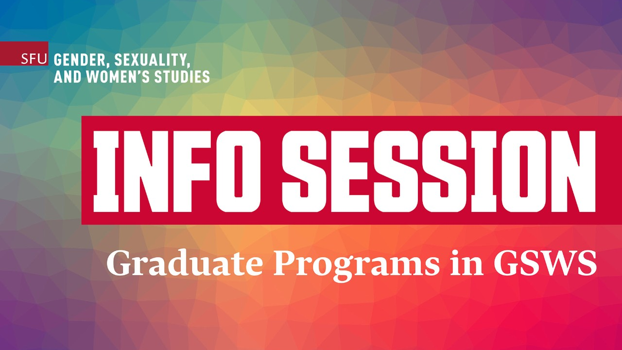 Info Session: Graduate Programs in GSWS