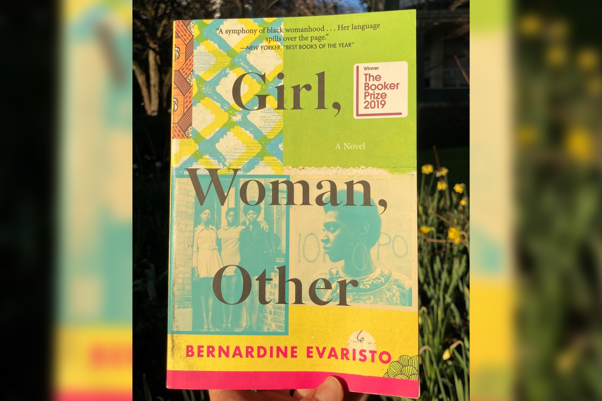 A copy of Girl, Woman, Other by Bernardine Evaristo