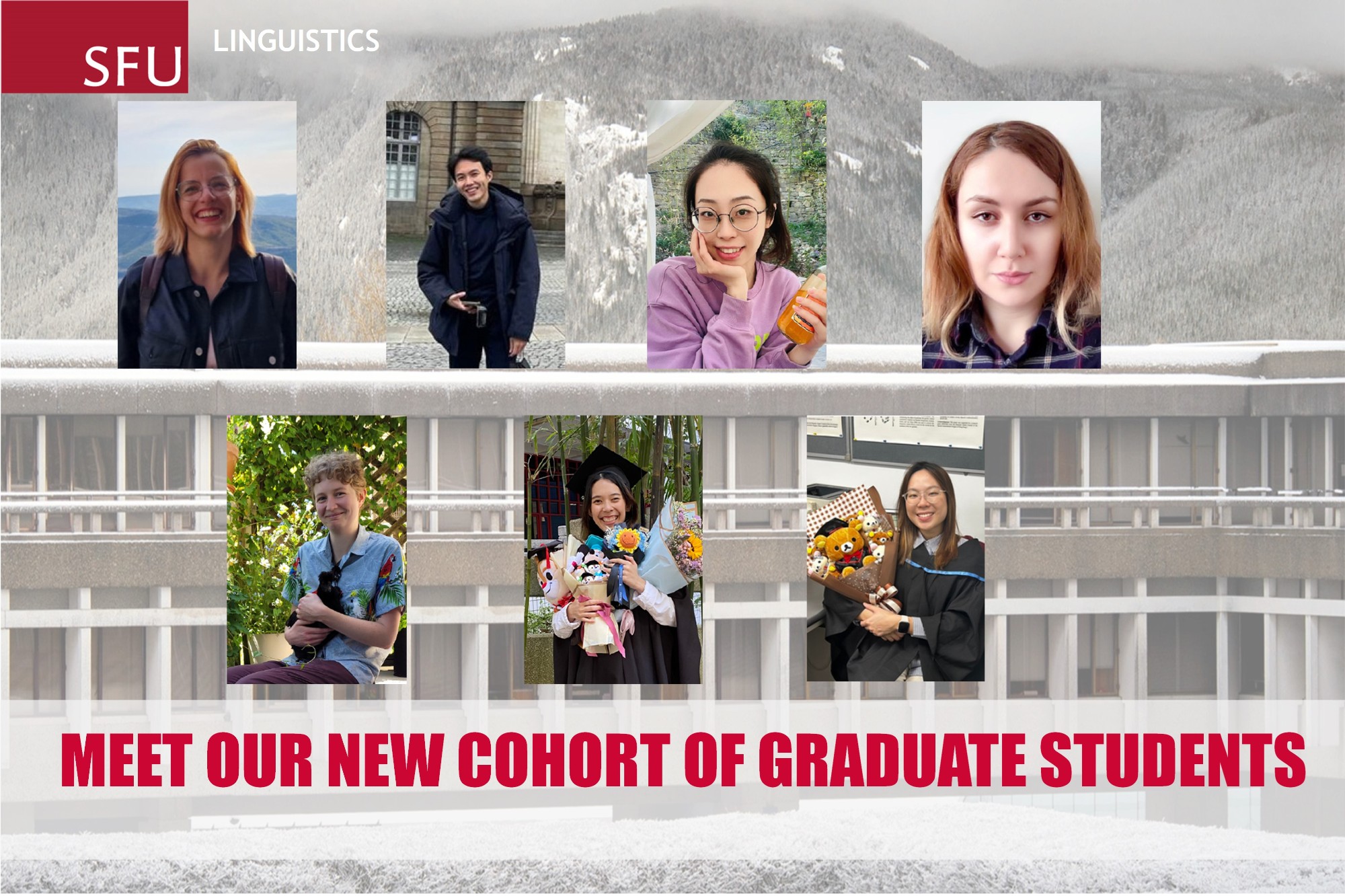 Meet our new cohort of graduate students!