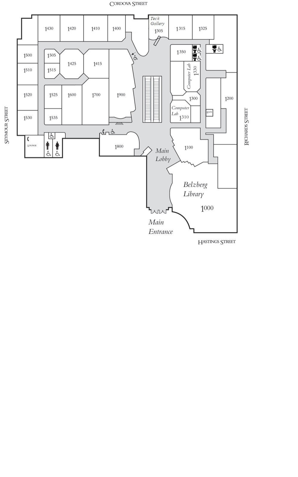 Floor Plans Meeting, Event and Conference Services
