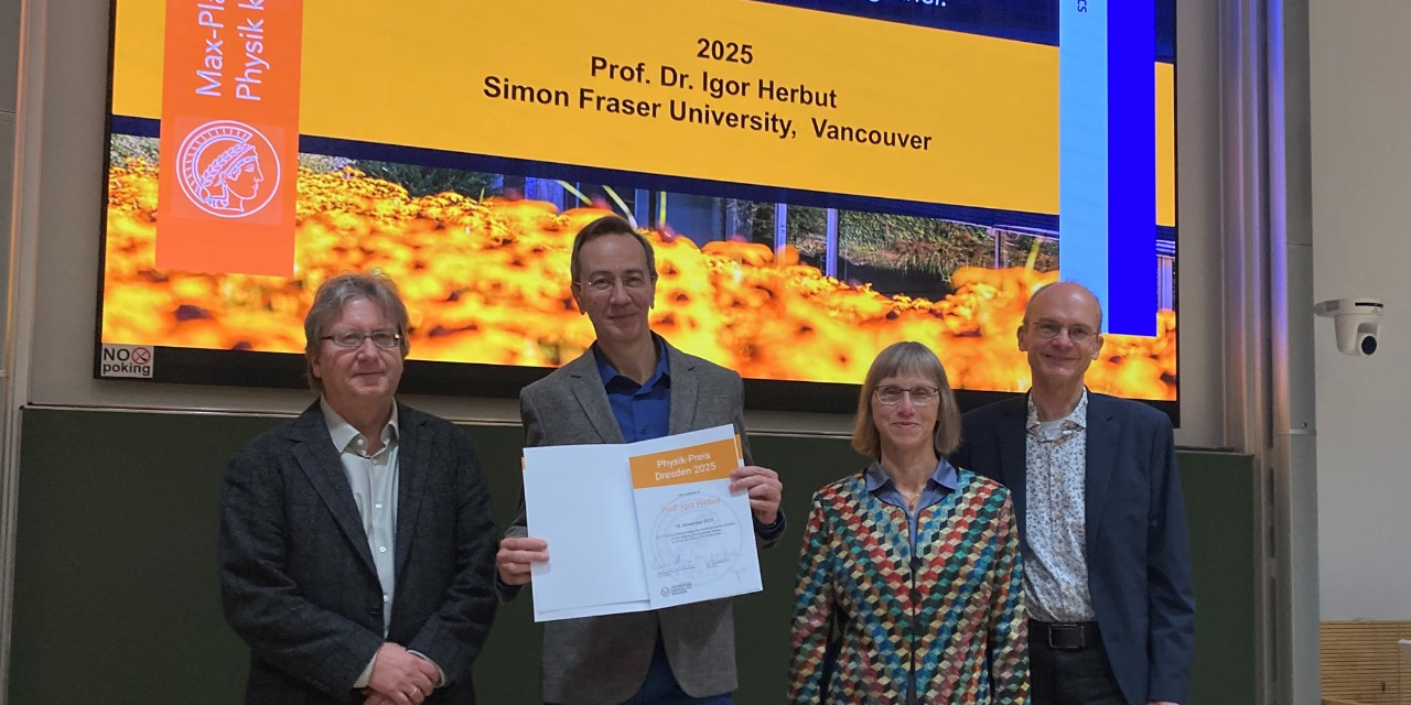 Igor Herbut wins Dresden Physics Prize
