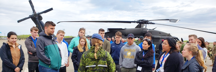 SFU students attending NATO field school