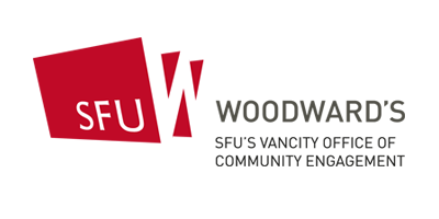SFU Woodward's Vancity Office of Community Engagement logo
