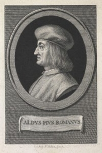 Portrait of Aldus Manutius, by Augustin de Saint-Aubin