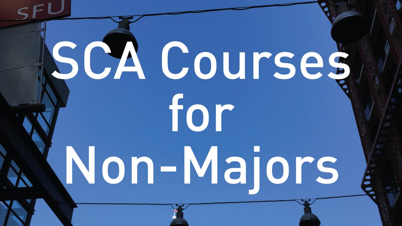 SCA Courses for Non-Majors