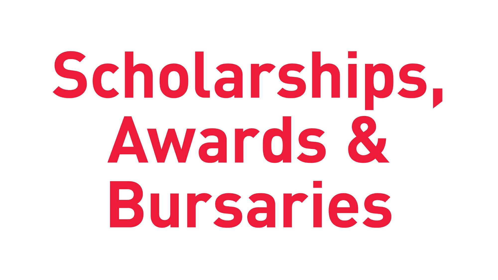 Scholarships, Awards & Bursaries