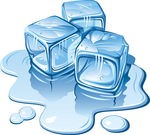 melting ice cubes digital art
