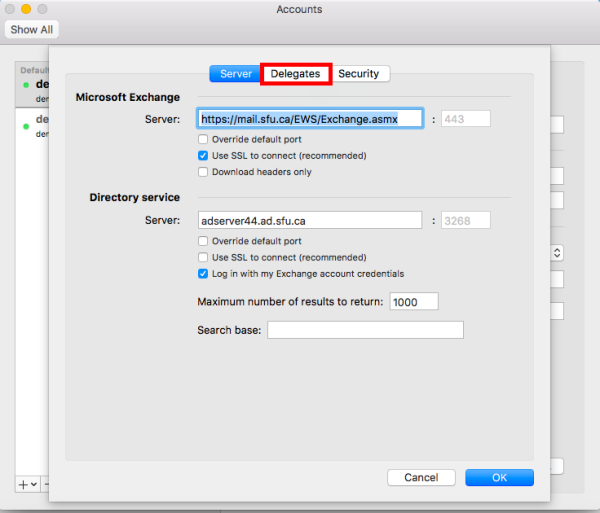 make delegate in outlook 2016 for mac