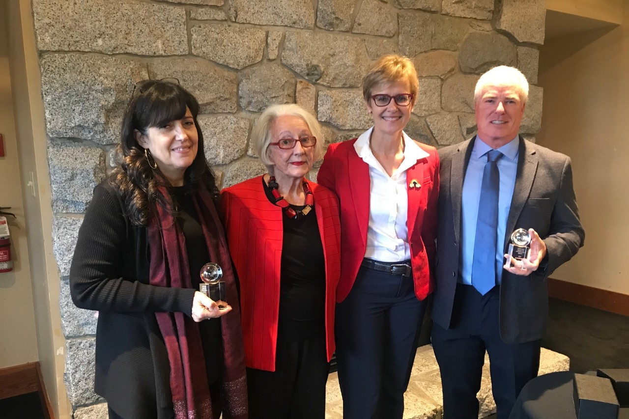 Catherine D’Andrea and Carl Lowenberger receive the 2019 Chris Dagg Award for International Impact
