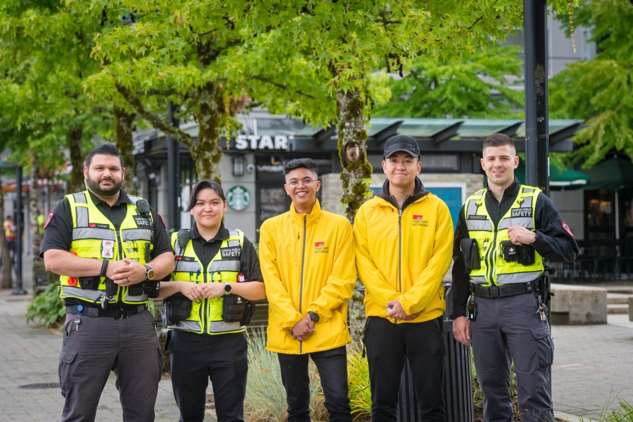 sfu security alongside student volunteers