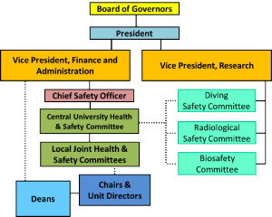 organizational chart of safety comittee