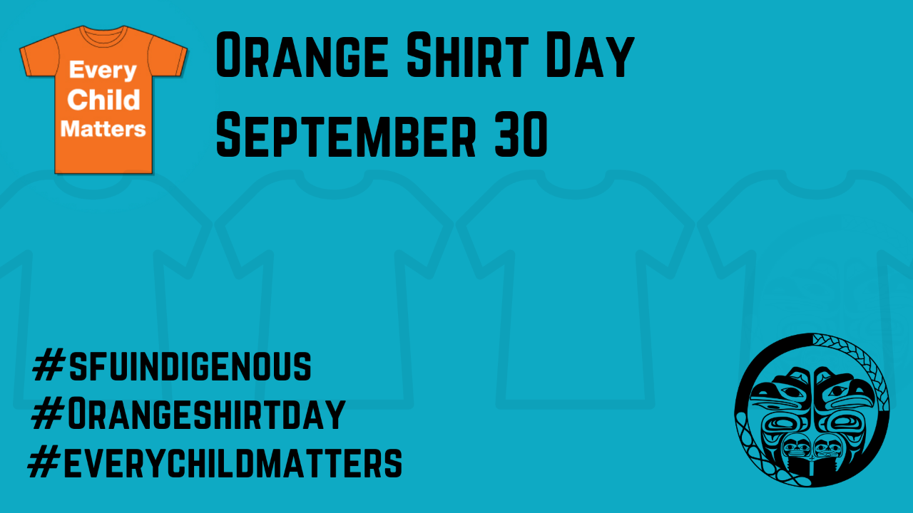 Orange Shirt Day Zoom Background, Blue