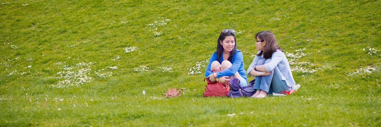Chatting on the Grass