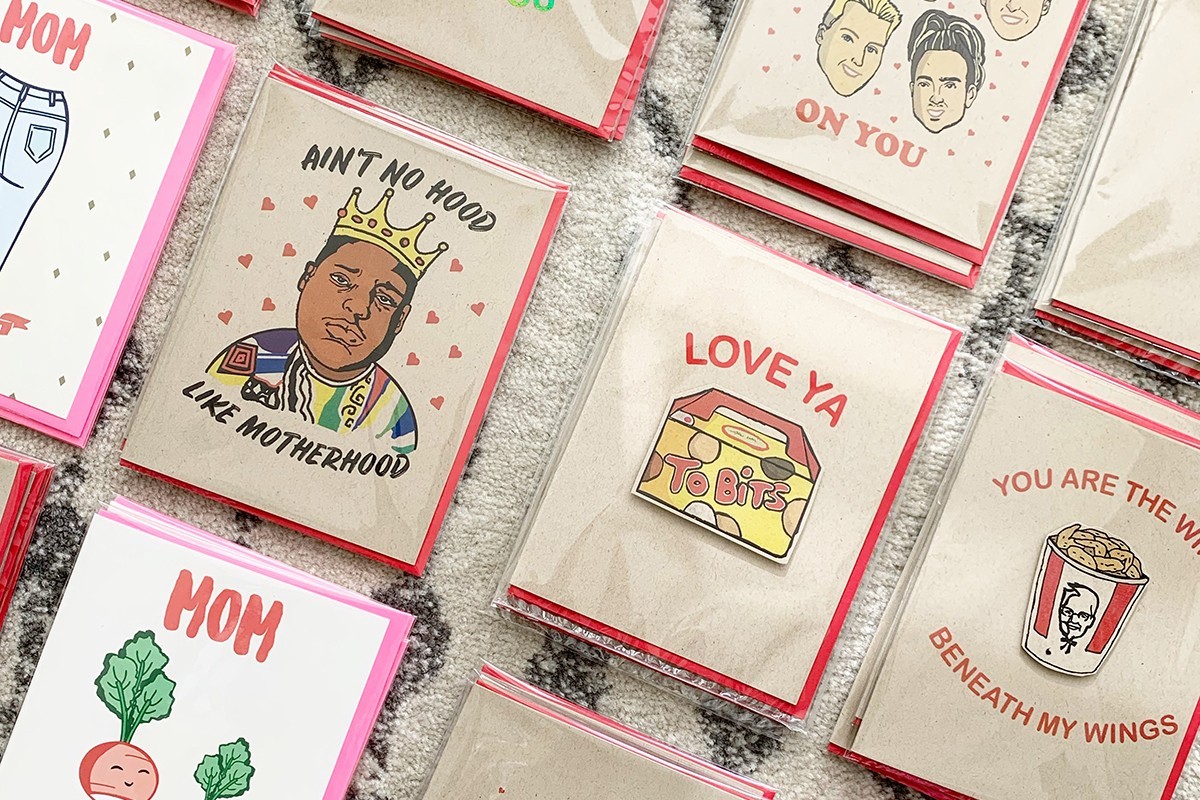 Pop culture and pun-infused greeting card company, Papermain won a purchase order from the SFU Spirit Store. The card designs are all illustrated by School of Communication alumnus Nan Maung.