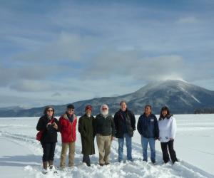 The IPinCH Team at Lake Akan: (from left): Sheila Greer, Hirofumi Kato, Joe Watk