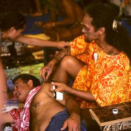 Traditional Samoan tattooing