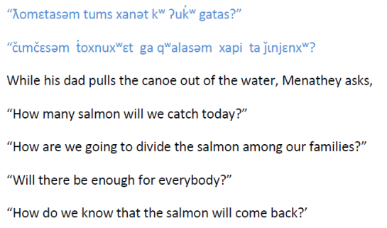 small number and the salmon harvest