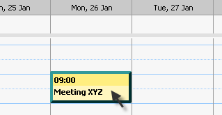 Double click on the appointment