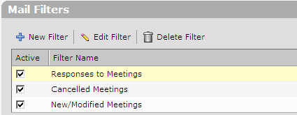 Filters created from previous steps of this guide
