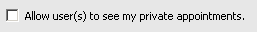 Private appointment permissions