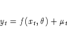 y_{t}=f(x_{t}, {\theta})+{\mu}_{t}