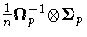 {\frac{1}n {\Omega}^{-1}_{p}{\otimes}{\Sigma}_{p}}