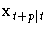 {x_{t+p| t}}