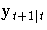 y_{t+1| t}