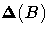{{\Delta}(B)}