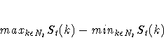 max_{k{\epsilon}N_{t}}S_{t}(k) - min_{k{\epsilon}N_{t}}S_{t}(k)