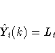 \hat{Y}_{t}(k) = L_{t}