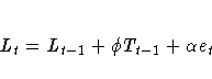 L_{t} = L_{t-1} + {\phi}T_{t-1} + {\alpha}e_{t}