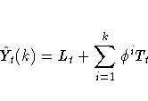 \hat{Y}_{t}(k) = L_{t}
+ \sum_{i=1}^k{{\phi}^iT_{t} }