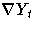 {{\nabla}Y_{t}}