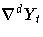 {{\nabla}^dY_{t}}