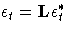 \epsilon_t = L\epsilon_t^*