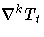 \nabla^k T_t
